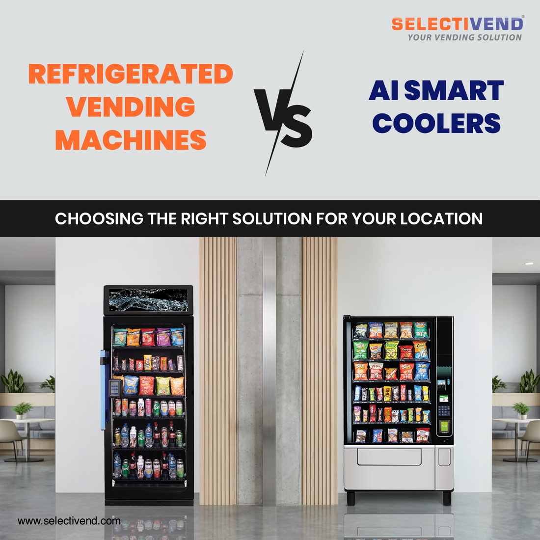 Refrigerated Vending Machines vs. AI Smart Coolers: Choosing the Right Solution for Your Location