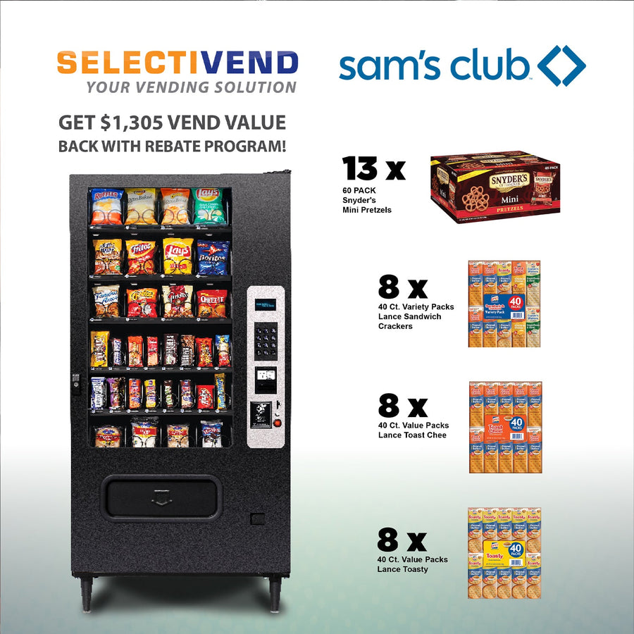 Selectivend 32-Selection Snack & Candy Vending Machine