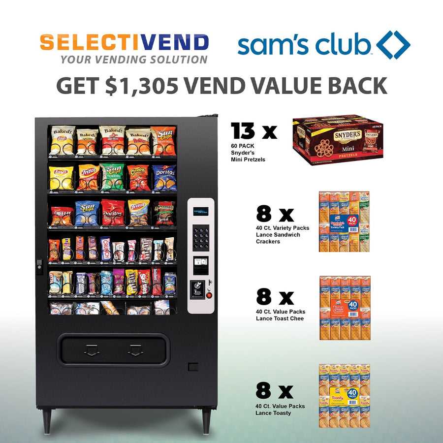 Selectivend 40-Selection Snack & Candy Vending Machine