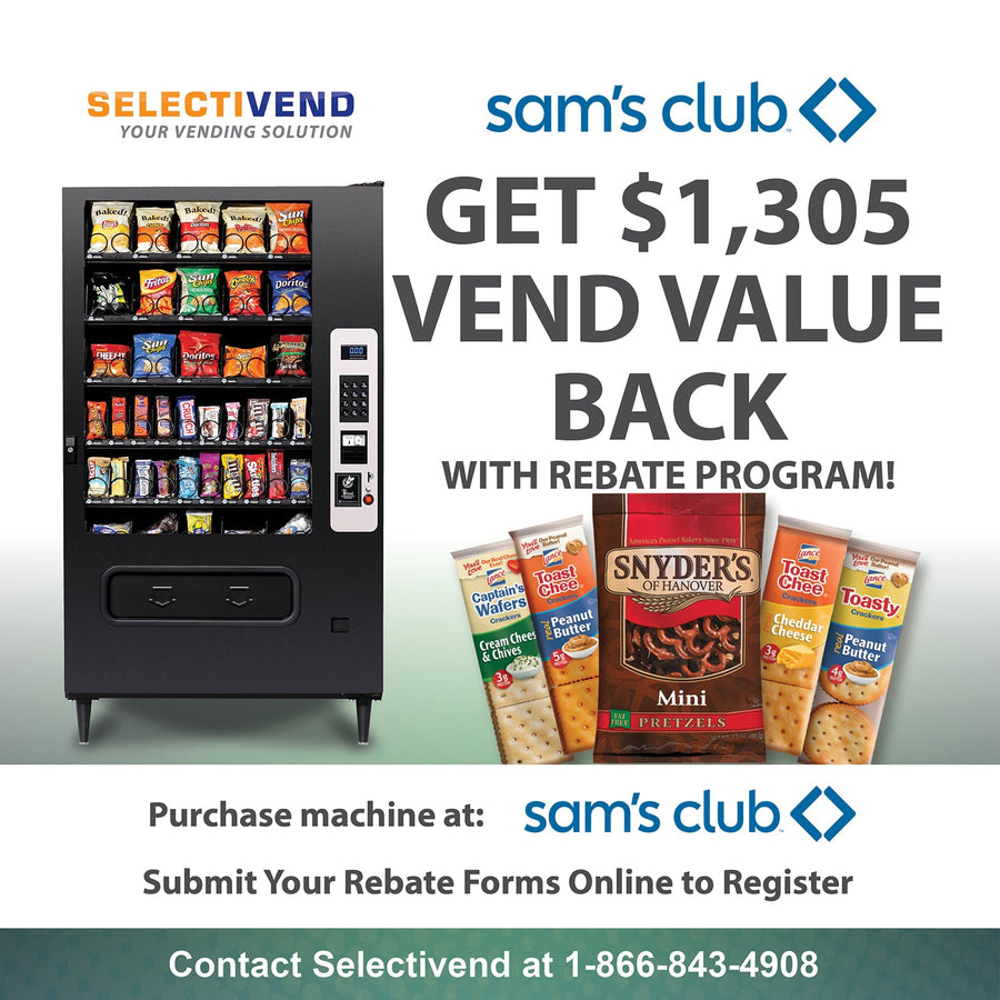 Selectivend 40-Selection Snack & Candy Vending Machine
