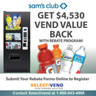 Selectivend Gatorade 10-Selection Cold Drink Vending Machine