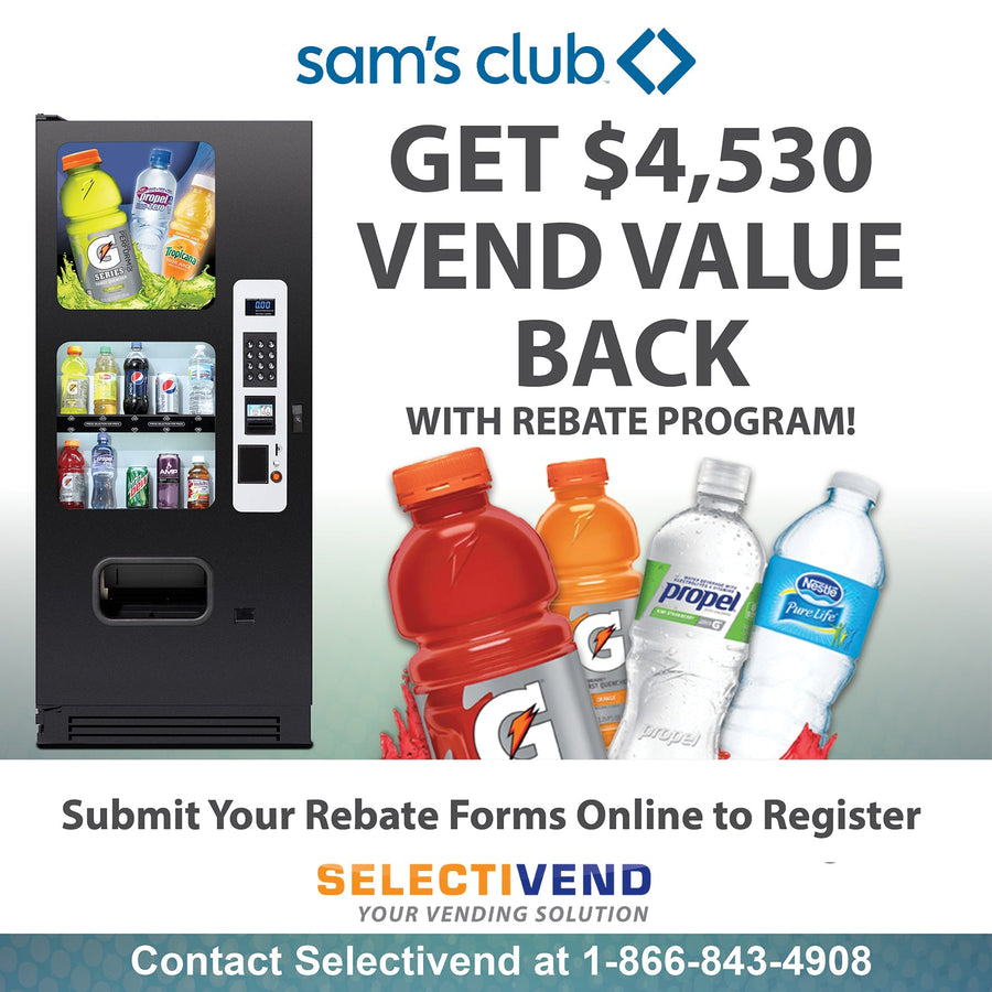 Selectivend Gatorade 10-Selection Cold Drink Vending Machine