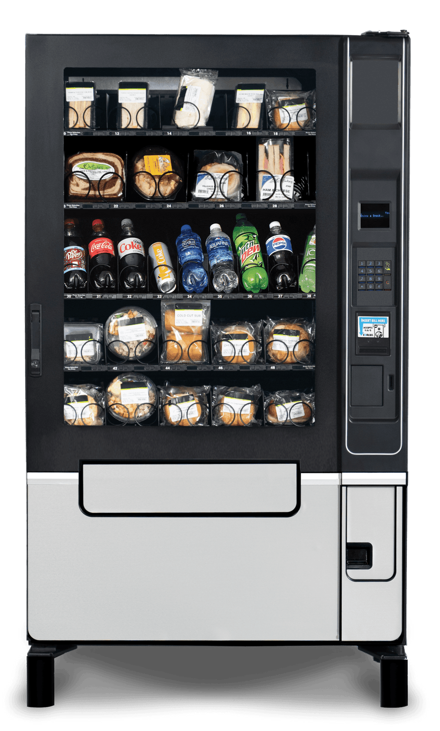 Selectivend 33-Selection Cold Food & Drink Combination Elevator Vending Machine